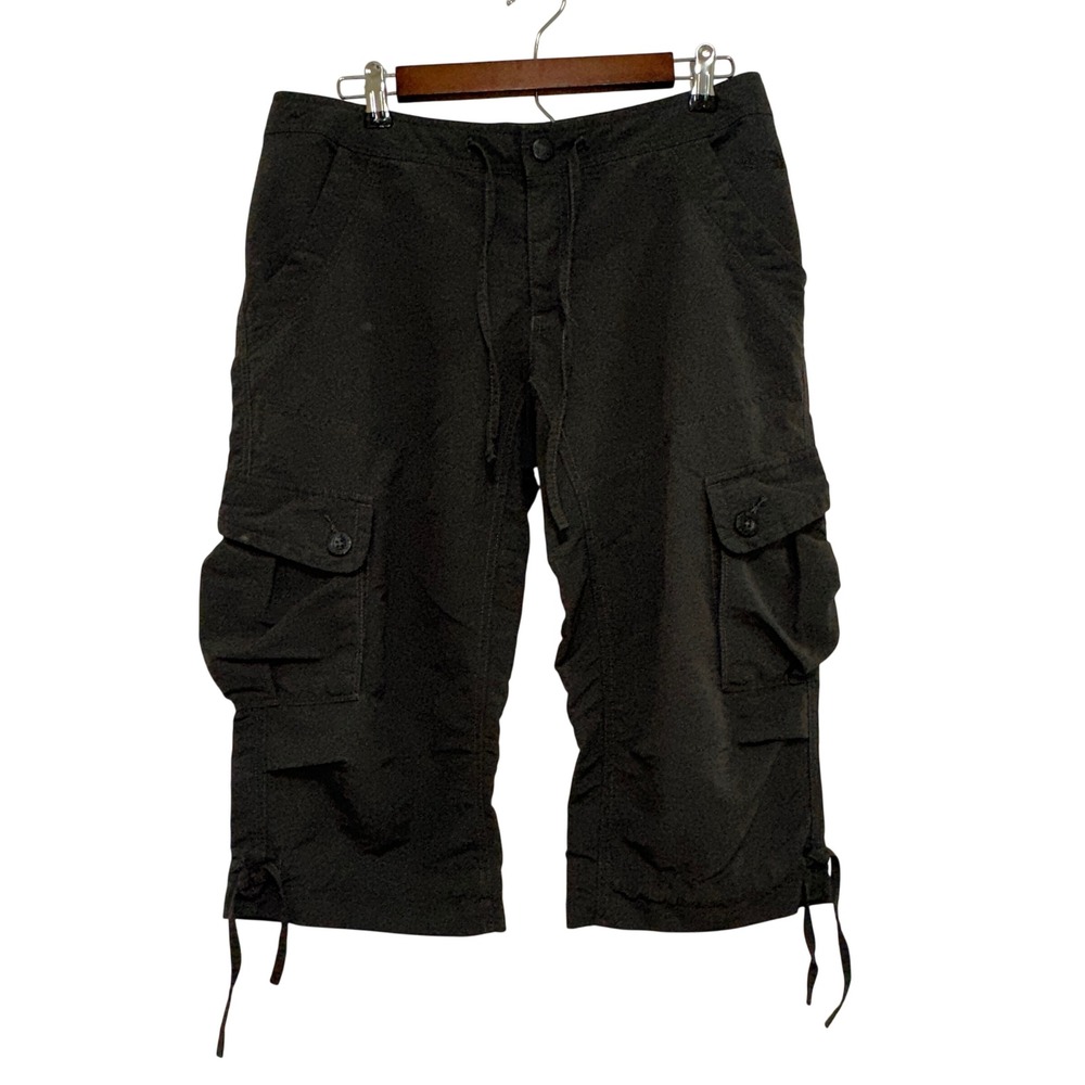 The North Face Cargo Capri Pants Womens 10 Gray Outdoor Hiking Utility - Picture 2 of 10